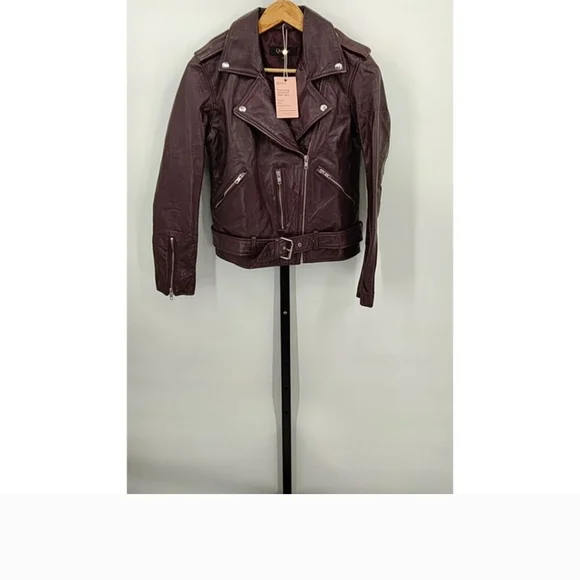 NWT Quince Deep Burgundy/Brown Leather - Picture 2 of 7